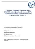 ENGR 301 Assignment 1 Multiple choice 2025&sol;2026 Latest Questions & Answers 100&percnt; Accurate Solutions For Guaranteed Success &vert; Expert-Verified&comma; Graded A&plus;