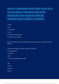 NGN ATI LEADERSHIP PROCTORED EXAM 2025 ACTUAL EXAM 2 VERSIONS EACH WITH QUESTIONS WITH DETAILED VERIFIED ANSWERS &lpar;100&percnt; CORRECT ANSWERS&rpar;