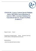 ENGR 301 Course Content Speech Multiple choice 2025&sol;2026 Latest Questions & Answers 100&percnt; Accurate Solutions For Guaranteed Success &vert; Expert-Verified&comma; Graded A&plus;
