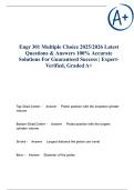 Engr 301 Multiple choice 2025&sol;2026 Latest Questions & Answers 100&percnt; Accurate Solutions For Guaranteed Success &vert; Expert-Verified&comma; Graded A&plus;