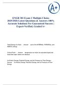 ENGR 301 Exam 1 Multiple choice 2025&sol;2026 Latest Questions & Answers 100&percnt; Accurate Solutions For Guaranteed Success &vert; Expert-Verified&comma; Graded A&plus;