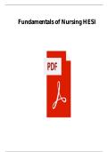 NURSING HESI FUNDAMENTALS EXAM NEWEST ACTUAL EXAM COMPLETE 100 QUESTIONS AND CORRECT DETAILED ANSWERS 