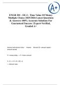 ENGR 301 - EE-2 Time Value Of Money Multiple choice 2025&sol;2026 Latest Questions & Answers 100&percnt; Accurate Solutions For Guaranteed Success &vert; Expert-Verified&comma; Graded A&plus;