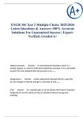 ENGR 301 Test 2 Multiple choice 2025&sol;2026 Latest Questions & Answers 100&percnt; Accurate Solutions For Guaranteed Success &vert; Expert-Verified&comma; Graded A&plus;
