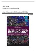 Test Bank for Cellular and Molecular Immunology 10th Edition by Abbas &sol; All Chapters 1 - 21 &sol; Full Complete 2024