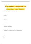 LINUX Chapter 1 Exam Questions And Answers Latest Update Graded A&plus;