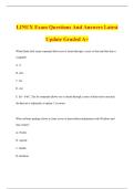 LINUX Exam Questions And Answers Latest Update Graded A&plus;
