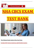 NHA CBCS EXAM TEST BANK 