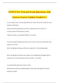 LINUX Pro Test-out Exam Questions And Answers Latest Update Graded A&plus;