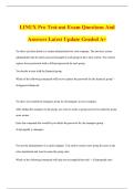 LINUX Pro Test-out Exam Questions And Answers Latest Update Graded A&plus;