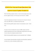 LINUX Pro Test-out Exam Questions And Answers Latest Update Graded A&plus;