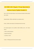 LSU BIO 1201 Chapter 3 Exam Questions & Answers Latest Update Graded A&plus;