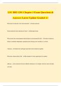 LSU BIO 1201 Chapter 3 Exam Questions & Answers Latest Update Graded A&plus;