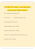LSU BIO 1201 Chapter 3 Exam Questions & Answers Latest Update Graded A&plus;