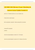 LSU BIO 1201 Moroney Exam 3 Questions & Answers Latest Update Graded A&plus;