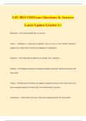 LSU BIO 1201Exam Questions & Answers Latest Update Graded A&plus;