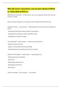 NSG 501 Exam 4 Questions and answers Newest RATED A&plus; 2025&sol;2026 RATED A&plus; 