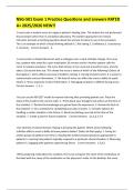 NSG-501 Exam 1 Practice Questions and answers RATED A&plus; 2025&sol;2026 NEW&excl;&excl;