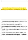 WGU D192 - DATA SYSTEMS ADMINISTRATION EXAM QUESTIONS AND ANSWERS GRADED A&plus; LATEST UPDATE&period;