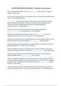 WATER DISTRIBUTION GRADE 1 Questions and Answers
