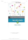 Effective Leadership and Management in Nursing 9th Edition By Eleanor J&period; Sullivan 9780134153117 Chapter 1-28 Complete Guide &period;