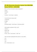ILTS 305 Elementary Education Content Test 2025&sol;2026 Newest RATED A&plus; 2025&sol;2026 