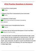 ATLS Practice Questions Exam Newest &lpar;Latest 2025 &sol; 2026 Update&rpar; Questions & Accurate Correct Answers &lpar;100&percnt; Correct Verified Answers&rpar; Already Graded A&plus;
