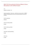 WGU C213 Accounting for Decision Makers 6 Exam 68 Questions with Verified Answers&comma;100&percnt;CORRECT