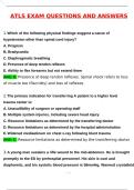 ATLS EXAM Newest &lpar;Latest 2025 &sol; 2026 Update&rpar; Questions & Accurate Correct Answers &lpar;100&percnt; Correct Verified Answers&rpar; Already Graded A&plus;