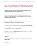 WGU C213 Pre-Assessment Accounting for Decision Makers Exam 144 Questions with Verified Answers&comma;100&percnt;CORRECT