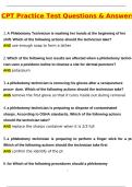 CPT Practice Test Newest &lpar;Latest 2025 &sol; 2026 Update&rpar; Questions & Accurate Correct Answers &lpar;100&percnt; Correct Verified Answers&rpar; Already Graded A&plus;