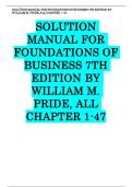 Solution Manual for Foundations of Business 7th Edition by William M&period; Pride&comma; all chapter 1-47&period;
