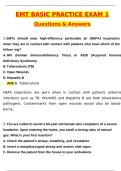 EMT Basic Practice Exam 1 Latest 2025 Actual Questions and Verified Answers &lpar;2025 &sol; 2026&rpar; A&plus; Grade 100&percnt; Guarantee Verified by Experts