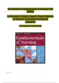 est Bank for Fundamentals of Nursing 12th Edition by Patricia A&period; Potter&comma; Anne G&period; Perry&comma; Patricia A&period; Stockert&comma; Amy Hall & Wendy R&period; Ostendorf All Chapters&lowbar;1-50 Complete bank