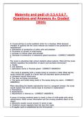 Maternity and pedi ch 2&comma;3&comma;4&comma;5&comma;6&comma;7&comma; Questions and Answers A&plus; Graded &lpar;2025&rpar;