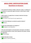 AMCA CMAC Certification Exam Latest 2025 Actual Questions and Verified Answers &lpar;2025 &sol; 2026&rpar; A&plus; Grade 100&percnt; Guarantee Verified by Experts