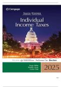 TEST BANK FOR South-Western Federal Taxation 2025&colon; Individual Income Taxes 48th Edition by James Young&comma; Annette Nellen&comma;Mark Persellin ISBN&colon;978-0357988954 COMPLETE GUIDE ALL CHAPTERS COVERED 100&percnt; VERIFIED A&plus; GRADE ASSURED&excl;&excl;&excl;&excl;NEW LATEST UPDATE&excl;&excl;&excl;&excl;&excl;