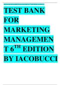 TEST BANK for Marketing Management 6th Edition by Dawn Iacobucci&period; All Chapters 1-17&period;&period;