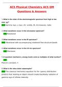 ACS Physical Chemistry ACS QM Exam Latest 2025 Actual Questions and Verified Answers &lpar;2025 &sol; 2026&rpar; A&plus; Grade 100&percnt; Guarantee Verified by Experts