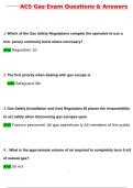 ACS Gas Exam Questions Latest 2025 Actual Questions and Verified Answers &lpar;2025 &sol; 2026&rpar; A&plus; Grade 100&percnt; Guarantee Verified by Experts