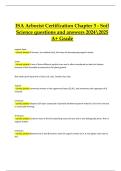 SA Arborist Certification &ndash; Chapter 3 Soil Science Questions and Answers 2024&sol;2025 &lpar;Verified A&plus; Solutions&rpar;