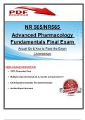 NR 565 &vert; NR565 Advanced Pharmacology Fundamentals Final Exam &vert; Actual Questions & Answers &vert; Chamberlain College of Nursing &vert; 2026&sol;2027  Update