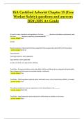 ISA Certified Arborist &ndash; Chapter 15 Tree Worker Safety Questions and Answers Fully Solved 2024&sol;2025 &lpar;A&plus; Verified&rpar;