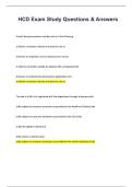 HCD Exam Study Questions & Answers&period;