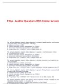 Fitsp - Auditor Questions With Correct Answers