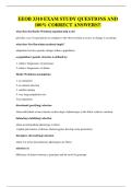 EEOB 3310 EXAM QUESTIONS AND 100&percnt; CORRECT ANSWERS