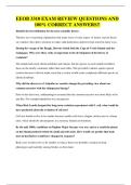 EEOB 3310 EXAM QUESTIONS AND 100&percnt; CORRECT ANSWERS