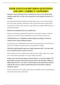 EEOB 3310 EXAM QUESTIONS AND 100&percnt; CORRECT ANSWERS