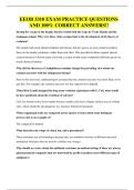 EEOB 3310 EXAM QUESTIONS AND 100&percnt; CORRECT ANSWERS