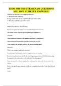 EEOB 3310 EXAM QUESTIONS AND 100&percnt; CORRECT ANSWERS